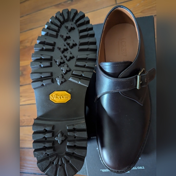 NEW J.Crew monk-strap dress shoes in leather - size 9.5 - Picture 4 of 12